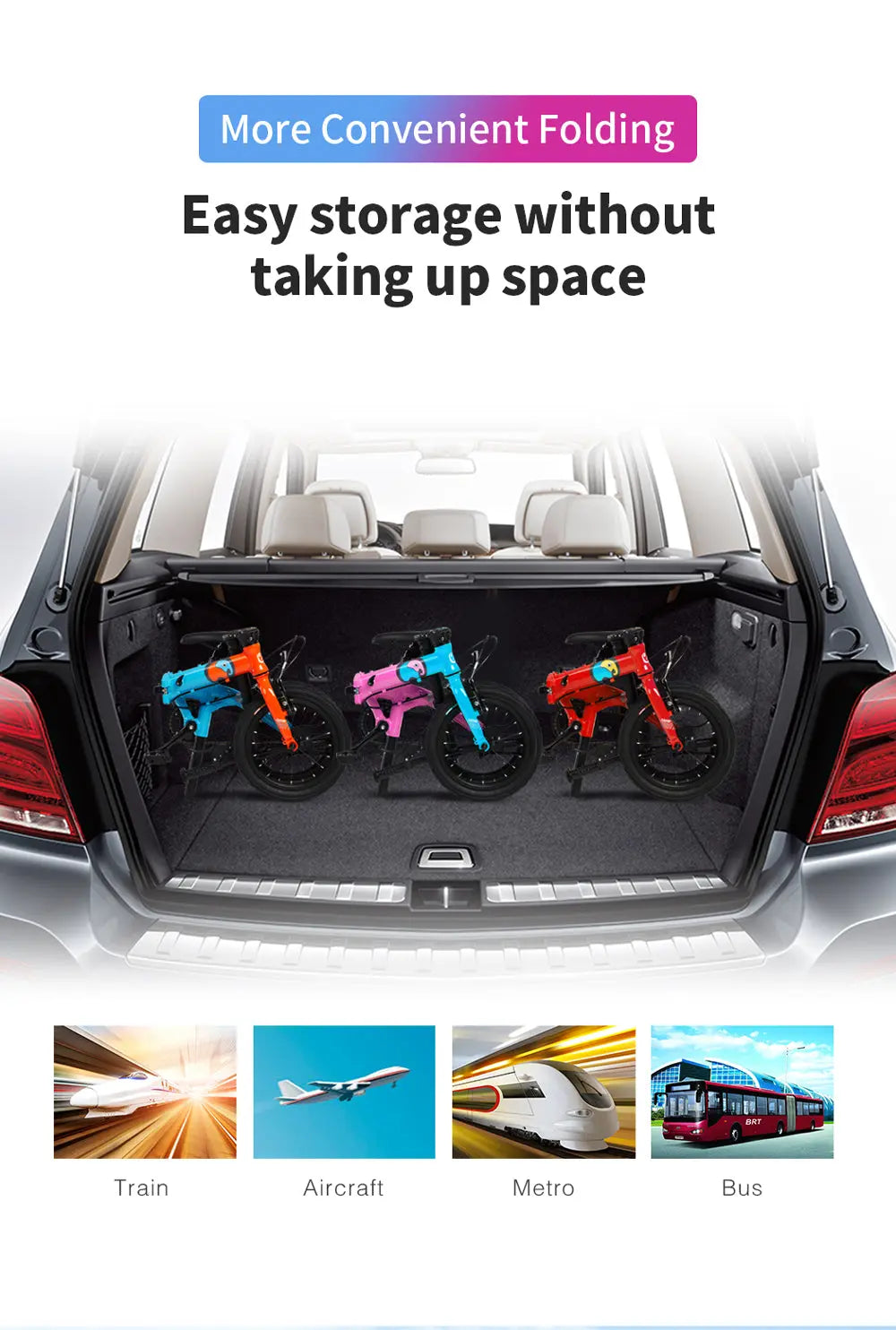 Sooibe 007 14″ Kids Foldable Bike GoodTimes Cycle