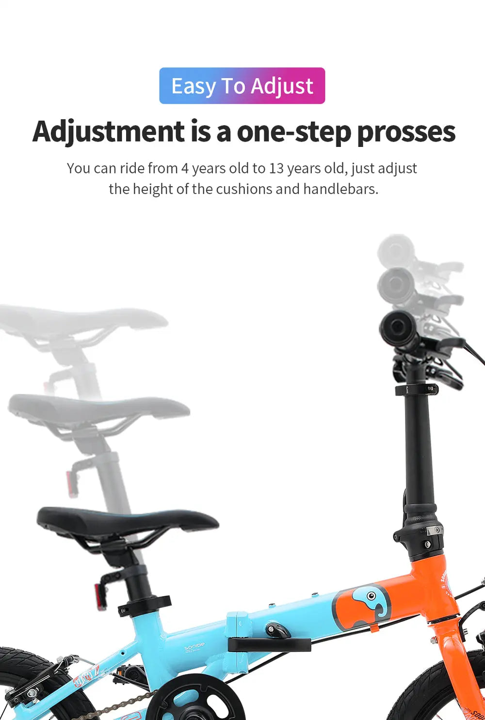 Sooibe 007 14″ Kids Foldable Bike GoodTimes Cycle